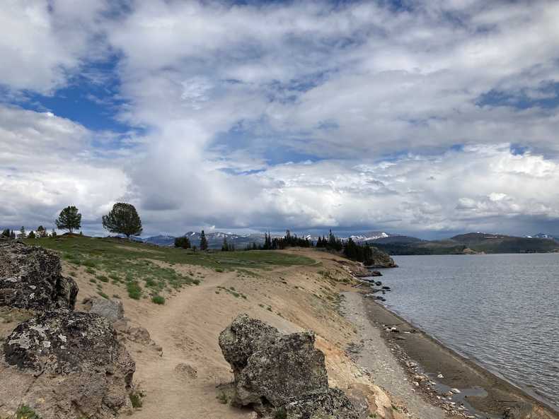 Storm point in the distance